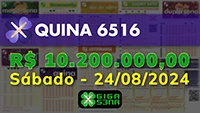 Sorteio da Quina 6516