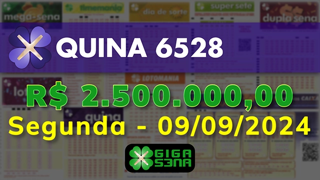 Sorteio da Quina 6528