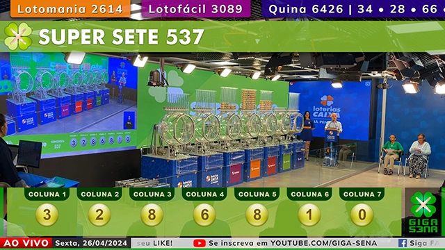 Resultado da Super Sete 537