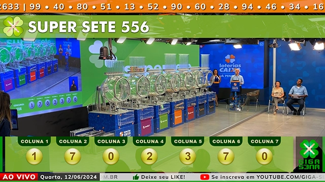 Resultado da Super Sete 556