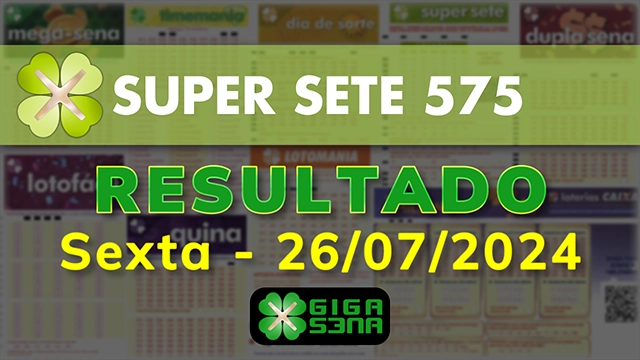 Resultado da Super Sete 575