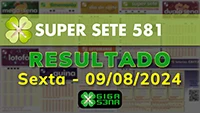 Resultado da Super Sete 581