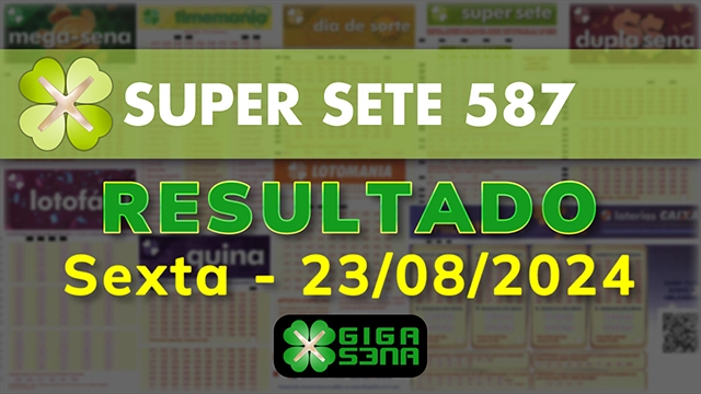 Resultado da Super Sete 587