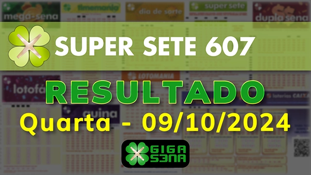 Resultado da Super Sete 607