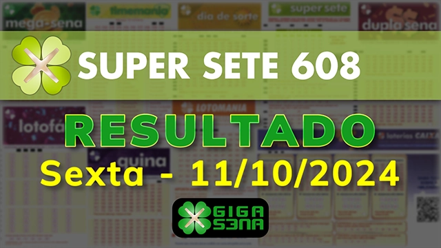 Resultado da Super Sete 608