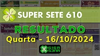 Resultado da Super Sete 610