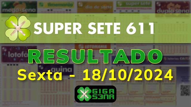 Resultado da Super Sete 611