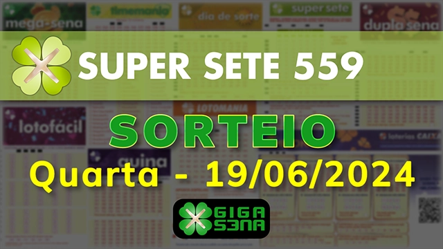 Sorteio da Super Sete 559