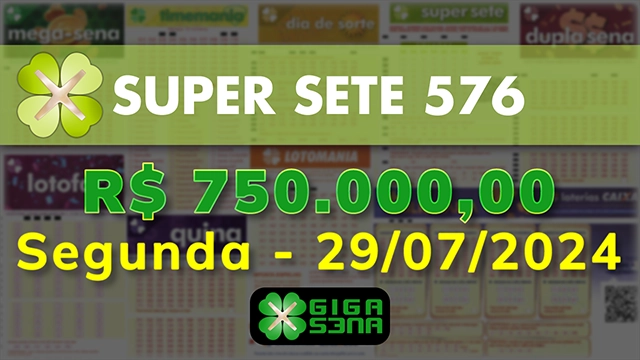 Sorteio da Super Sete 576