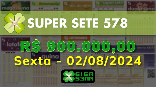 Sorteio da Super Sete 578