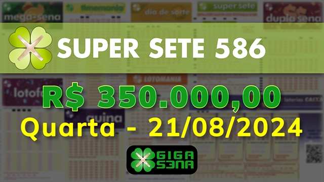 Sorteio da Super Sete 586