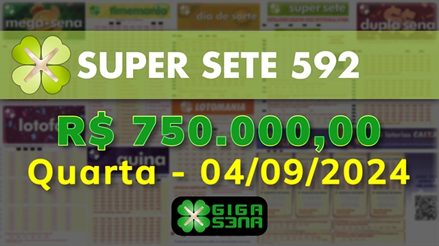 Sorteio da Super Sete 592