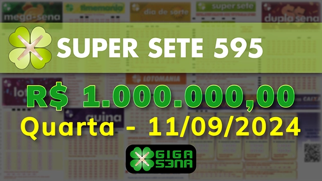 Sorteio da Super Sete 595