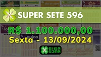 Sorteio da Super Sete 596