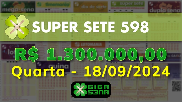 Sorteio da Super Sete 598