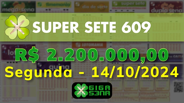 Sorteio da Super Sete 609