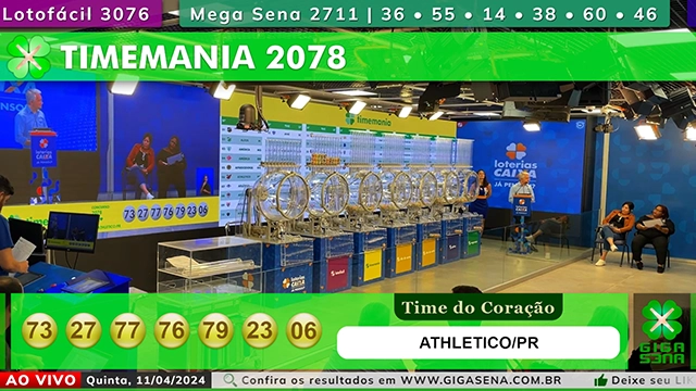 Resultado da Timemania 2078