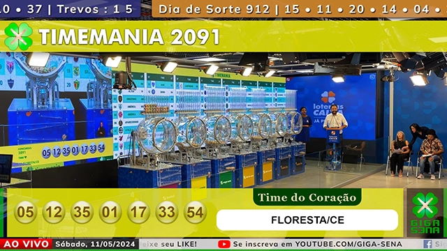 Resultado da Timemania 2091