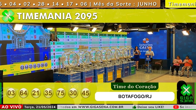 Resultado da Timemania 2095