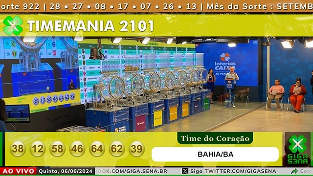 Resultado da Timemania 2101