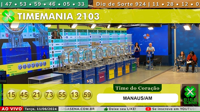 Resultado da Timemania 2103