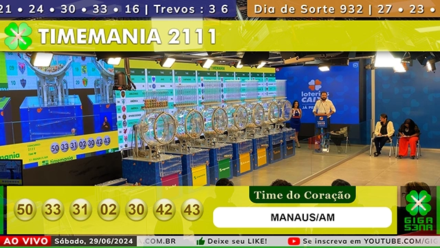 Resultado da Timemania 2111