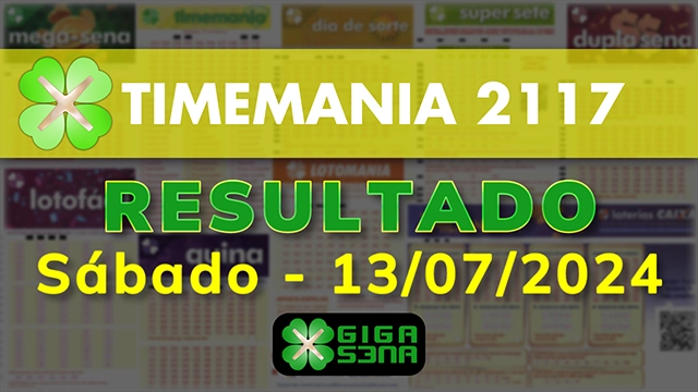 Resultado da Timemania 2117