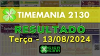 Resultado da Timemania 2130