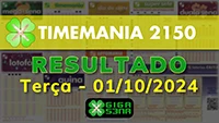 Resultado da Timemania 2150