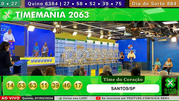 Sorteio da Timemania 2063 - Foto: Reprodução / Caixa