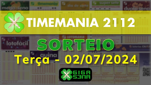 Sorteio da Timemania 2112