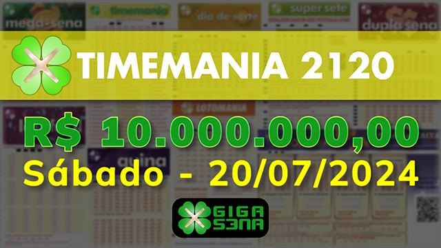 Sorteio da Timemania 2120