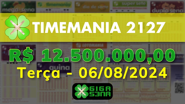 Sorteio da Timemania 2127