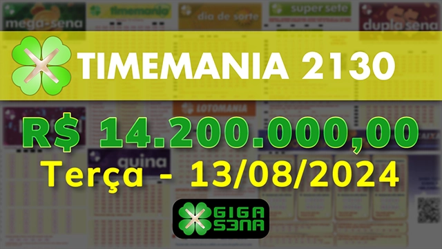 Sorteio da Timemania 2130