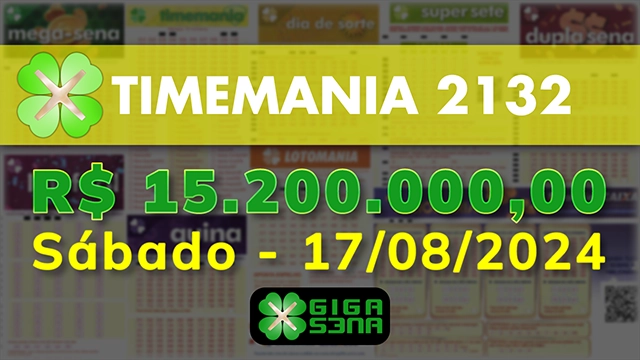 Sorteio da Timemania 2132