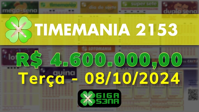 Sorteio da Timemania 2153