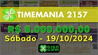 Sorteio da Timemania 2157