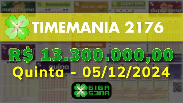 Sorteio da Timemania 2176