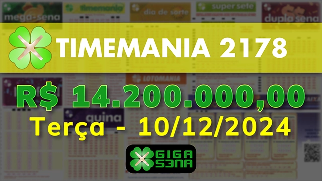 Sorteio da Timemania 2178